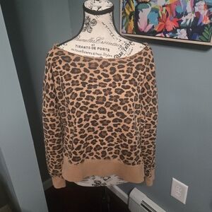 Poppy & Peonies Leopard Print Sweater